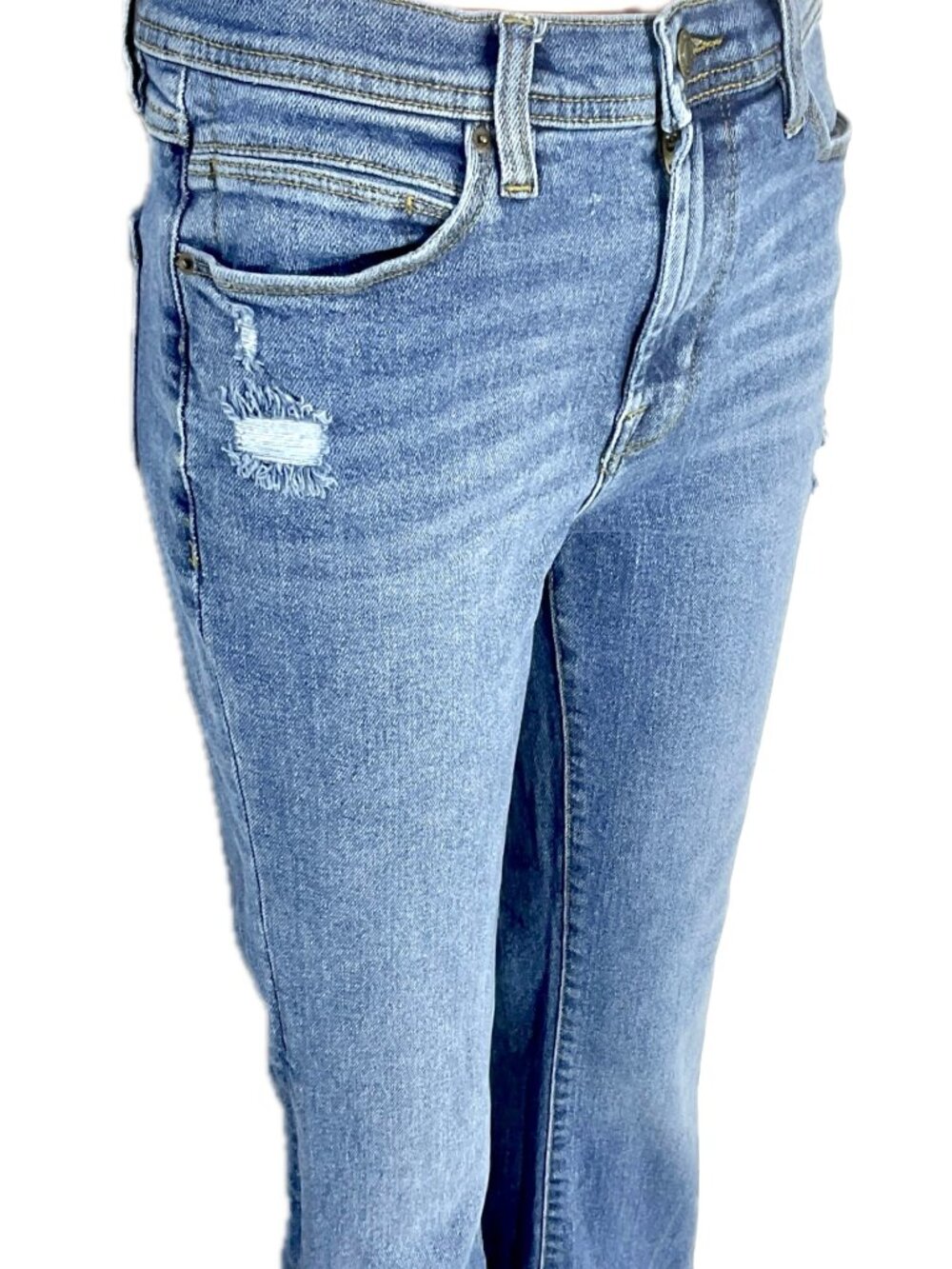 Kensie Size 6/28 The Flare High Rise Distressed Women's Denim Jeans EFM02793X